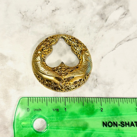 Stephen Dweck Sterling Silver Gold Tone Bird Design Pendant Rare Vintage - Picture 6 of 6